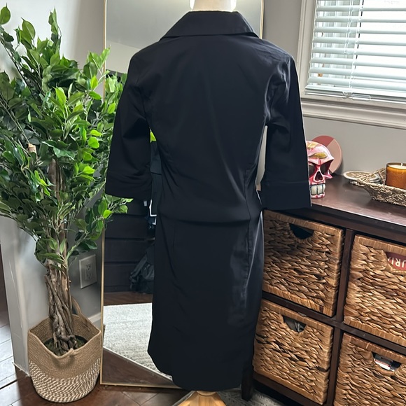 RW & CO Dress - little black dress with ruffle collar - Picture 4 of 6